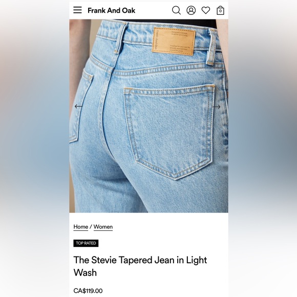 Frank & Oak Stevie Jeans - Picture 3 of 8